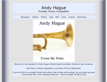 Tablet Screenshot of andyhague.co.uk